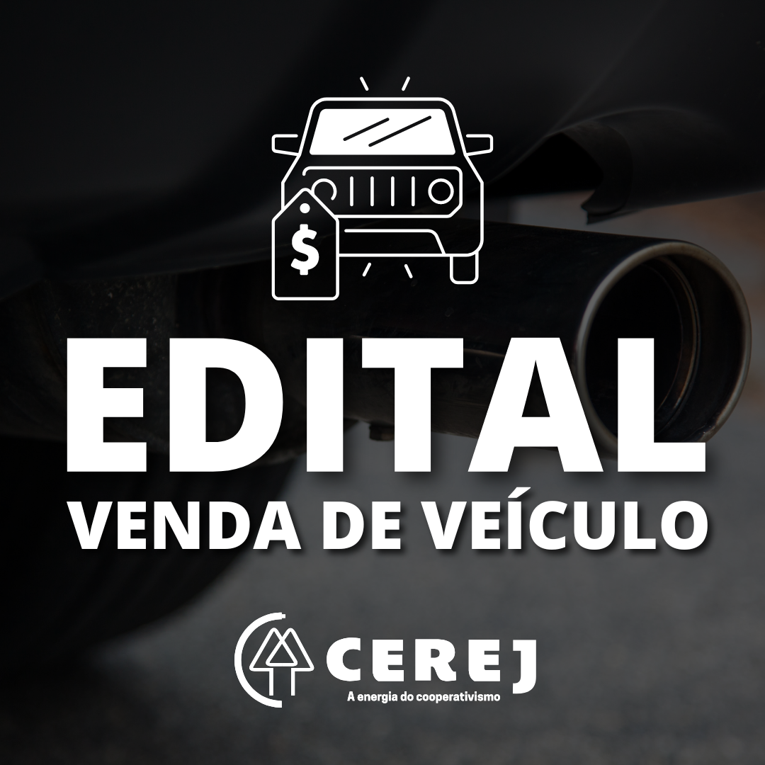 EDITAL VENDA DE VEÍCULOS
